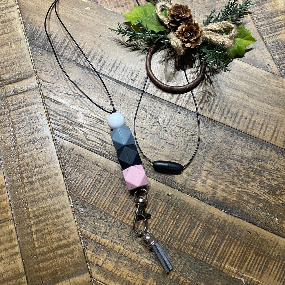 Teacher lanyard.